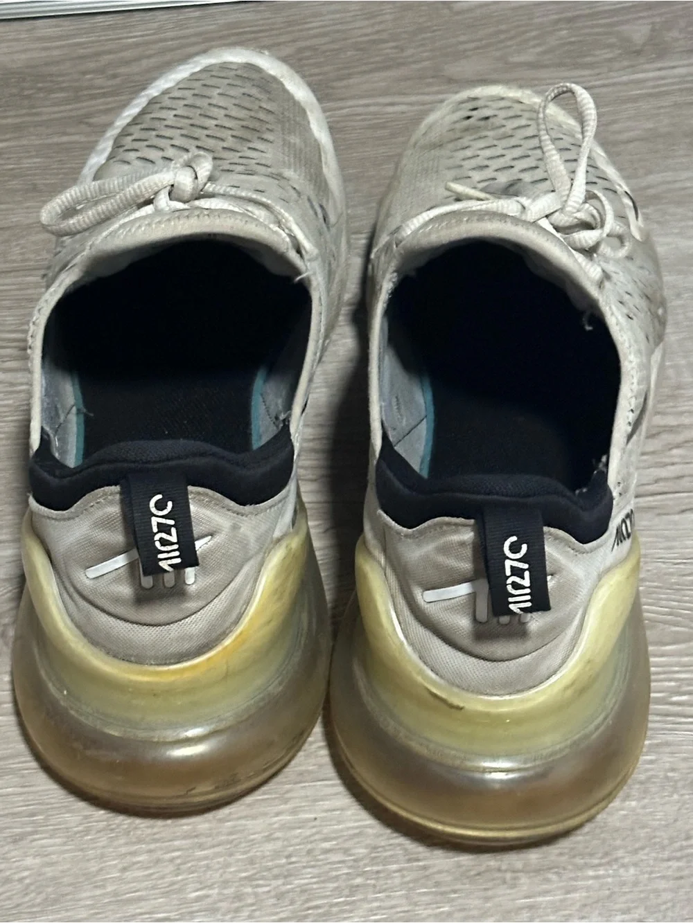 Nike Air Max 270 Men's Sneakers - Beige and Black